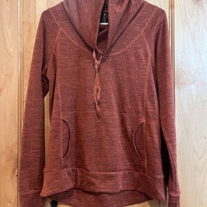 Kuhl Brown Relaxed Tie Front Hoodie